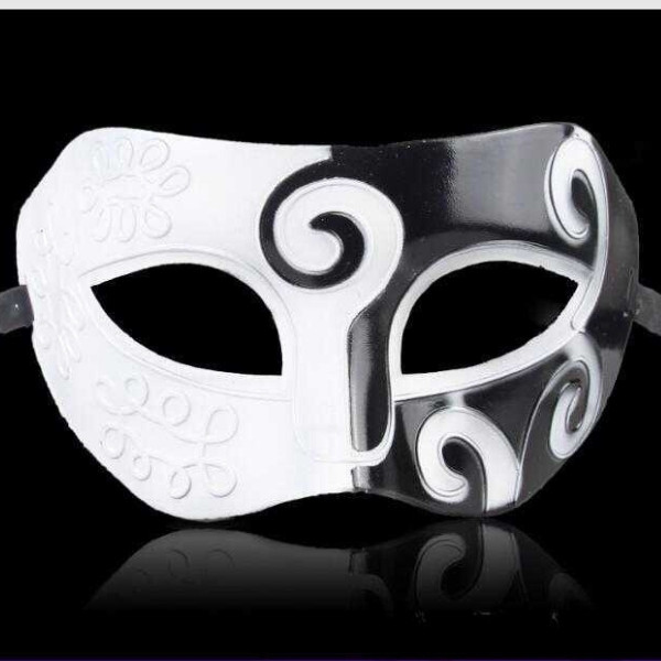 Halloween Face Mask Black and White Unisex